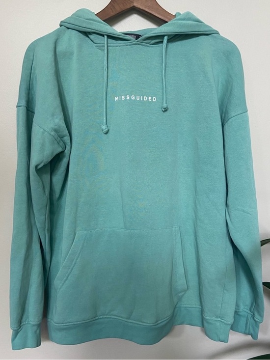 Missguided Tops - ☀️ Missguided ☀️ oversized teal hoodie
